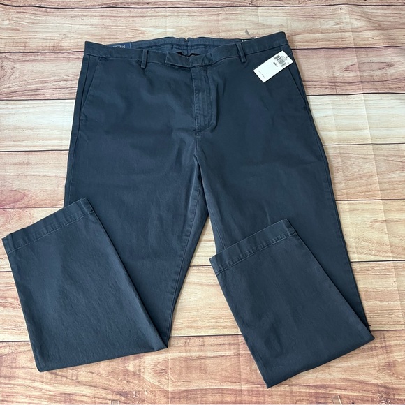 NWT Polo Ralph Lauren Navy Blue Jarrett Stretch Slim Fit Sateen Pant Men 40x30.5 - Picture 1 of 12